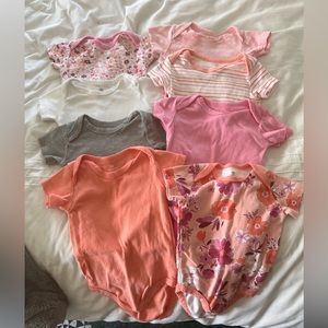 Lot of 8 Onesies/Bodysuits - 3-6 Mo - Honest Company Baby -
